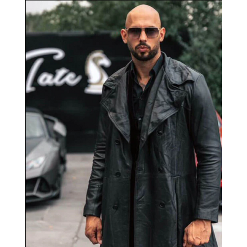Cobra Andrew Tate Black Leather Coat